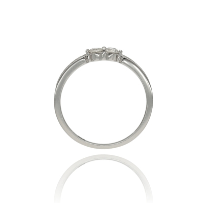 Fehér arany gyűrű 53-as méret (B35086_3I)